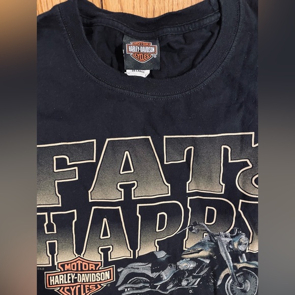 Harley Davidson “Fat & Happy” short sleeve tee, Sturgis, South Dakota, 2XL - Picture 3 of 4